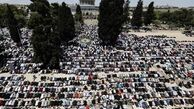 مشارکت بیش از ۳۰ هزار نفر در نماز جمعه مسجد‌الاقصی