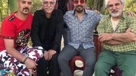تیپ خفن احمد مهرانفر در کنار بزرگان سینما