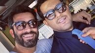 استایل شیک حامد بهداد در کنار کارگردان مشهور + عکس
