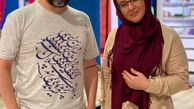 لاله صبوری و همکارش سر صحنه + عکس