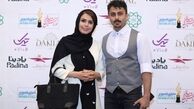خانم مجری و همسرش در جشن حافظ+عکس