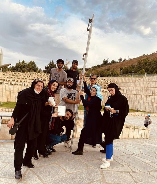 حرکت عجیب مریم معصومی در پشت صحنه + عکس