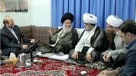 دیدار قالیباف با آیت‌الله علوی‌گرگانی+عکس
