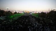 امضای بلندترین طومار در مسیر زائران +تصاویر
