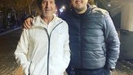 ابوالفضل پورعرب و پسرش + عکس