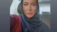 سلفی جدید فریبا نادری در ماشینش + عکس