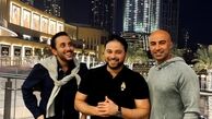 گردش بابک جهانبخش در دبی 
