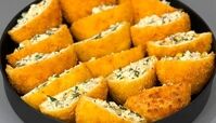 طرز تهیه جیب تاجر یا نان جیب دار مرغ یک فینگر فود مجلسی