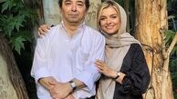 دنیا مدنی در آغوش پدر + عکس