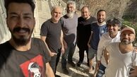 سلفی بهرام افشاری با همکاران جدیدش + عکس