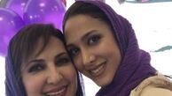ست بنفش فاطمه گودرزی با دخترش+عکس