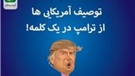 توصیف آمریکایی‌ها از ترامپ در یک کلمه
