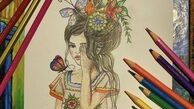 نقاشی کشیدن متین ستوده + عکس