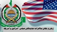 زمان و مکان مذاکرات نمایندگان حماس ، اسرائیل و آمریکا