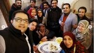 اینستاگرام:حسین رفیعی در کنار مادر مهربان سینما 