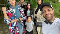 گشت و گذار رضا بهرام با خانواده اش + عکس