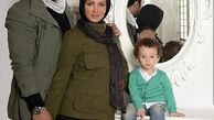 عکس آتلیه ای روناک یونسی به همراه پسر و همسرش