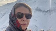 سلفی برفی خانم بازیگر + عکس