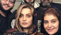 سلفی نیلوفر پارسا در اتاق گریم در کنار دوستانش + عکس