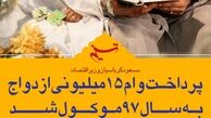  پرداخت وام 15 میلیونی ازدواج به سال 97 موکول شد/عکس