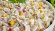 طرز تهیه سالاد ماکارونی خوشمزه و مجلسی به روش رستورانی
