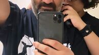 مهراب قاسم خانی با پسرش + عکس