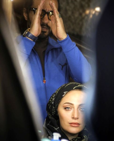 کلوز آپ عاشقانه ای از نگین معتضدی و همسرش + عکس