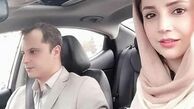 گردش شبنم قلی خانی و همسرش با ماشین لوکسشان+عکس