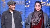 نرگس آبیار و نوید محمدزاده در کنار داوران خارجی فجر