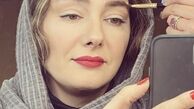 هانیه توسلی در حال گریم کار جدیدش + عکس