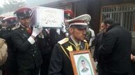 تشییع پیکر 3 پلیس شهید حادثه خیابان پاسداران