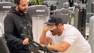 خستگی محمدرضا گلزار در باشگاه + عکس