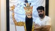 هومن حاجی عبداللهی در گالری نقاشی دوستش + عکس