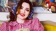 بهنوش طباطبایی در کنار گربه اش نارنگی + عکس