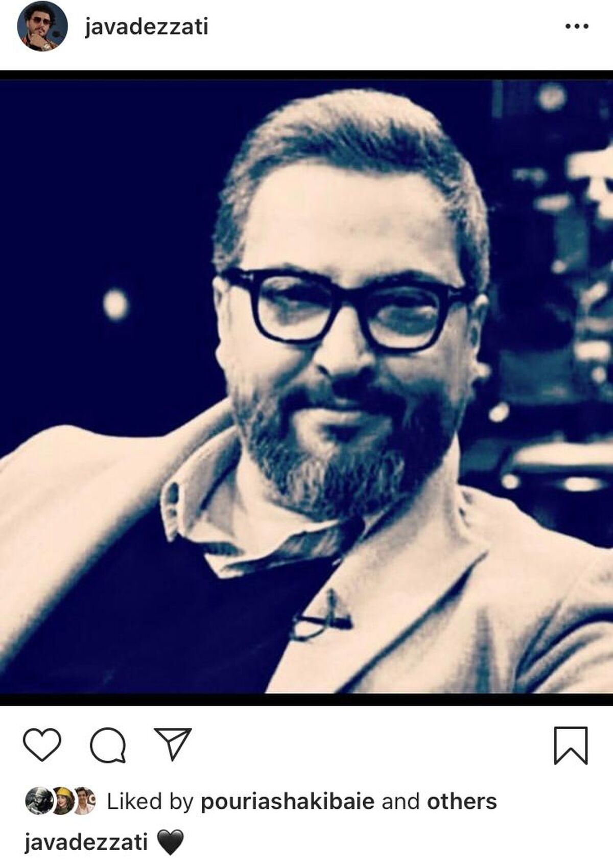 پست اینستاگرامی جواد عزتی برای درگذشت مهرداد میناوند + عکس