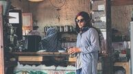 ریحانه پارسا در کافه جزیره هرمز+عکس