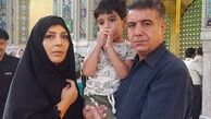 بازیگر شب‌های برره و همسرش در حرم امام رضا(ع) + عکس