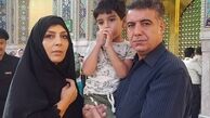 بازیگر شب‌های برره و همسرش در حرم امام رضا(ع) + عکس