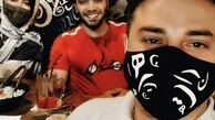 رستوران رفتن بابک جهانبخش‌ و‌ همسرش در کرونا + عکس