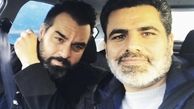 سلفی شهرام قائدی با دوستش در ماشین + عکس
