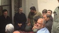 حاج قاسم در منزل مرحوم سردار ناظری/ عکس