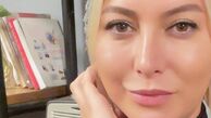 سلفی فریبا نادری با موهای بلوندش + عکس