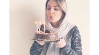 کیک تولد ساده بیتا سحرخیز + عکس