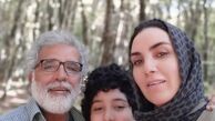 بازیگر زمین گرم در کنار همسر و فرزندش + عکس