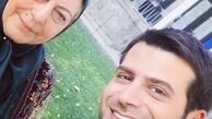 روزبه حصاری در کنار مادرش + عکس