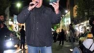 بازیگر طنز در حال مداحی در دسته عزاداری+عکس