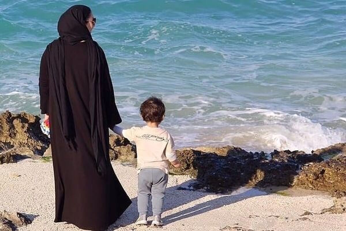 زیبا بروفه و پسرش پس از فوت همسرش + عکس