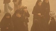 گردو خاک موقتی در راه تهران