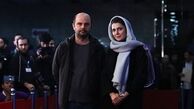 لیلا حاتمی کنار علی مصفا روی فرش قرمز 
