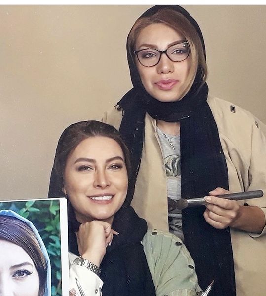 فریبا نادری و دوست گریمورش + عکس